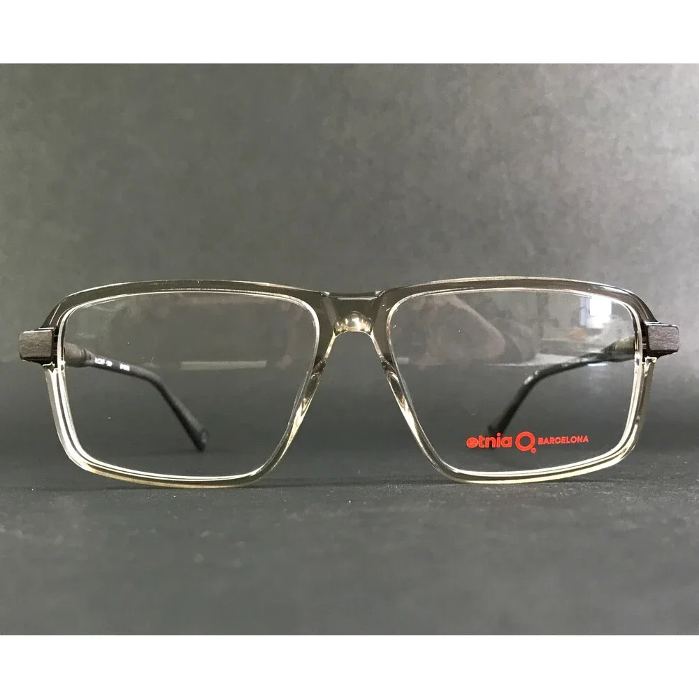 Etnia Barcelona Eyeglasses Frames FLAGSTAFF GYBR Clear Gray Brown 57-14-148